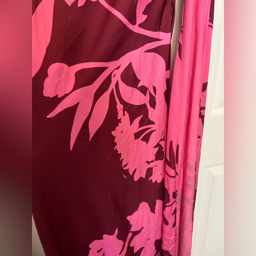 HEMANT AND NANDITA One Shoulder Long Dress in Red - Picture 9 of 10